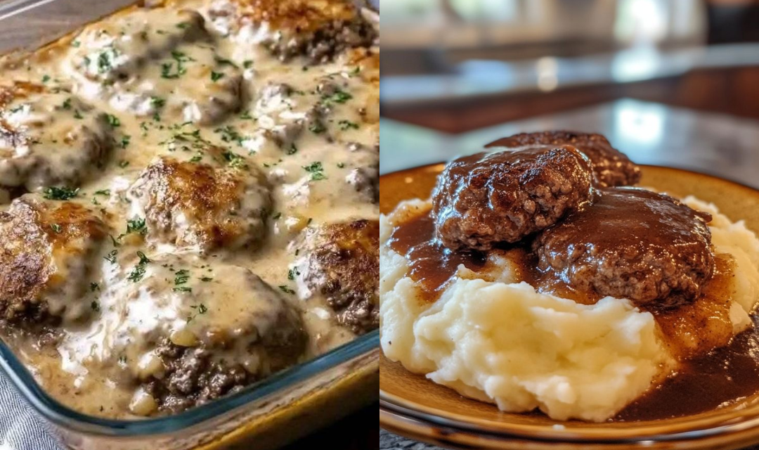 Misturei carne moída com um creme especial e fiz o hambúrguer assado mais macio que você já provou