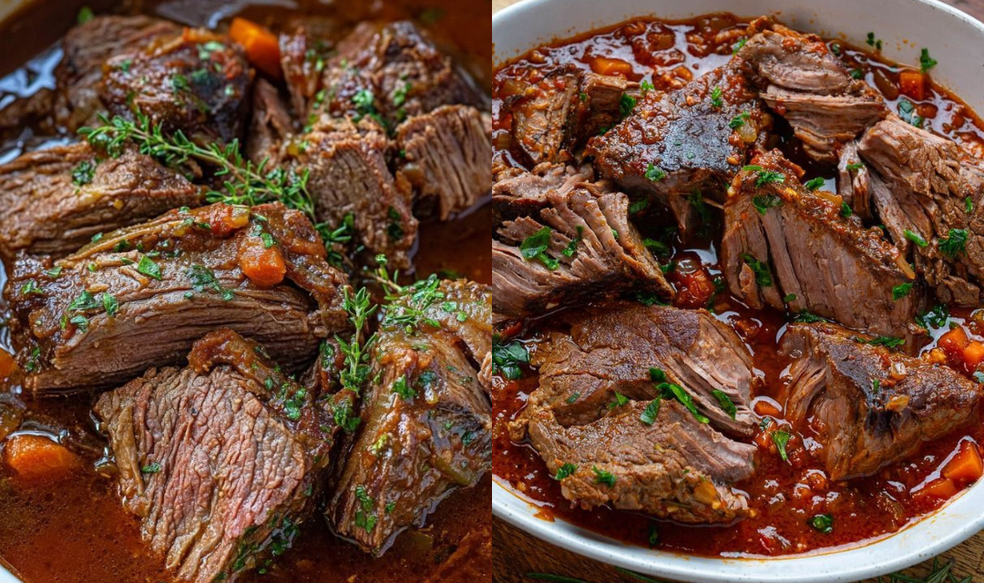 Coloquei essa carne pra cozinhar na panela e o molho ficou tão escuro e encorpado que ninguém quis saber de outra coisa