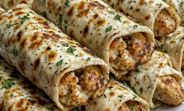 Peguei frango, alho e queijo, enrolei tudo e virou o wrap mais pedido aqui em casa