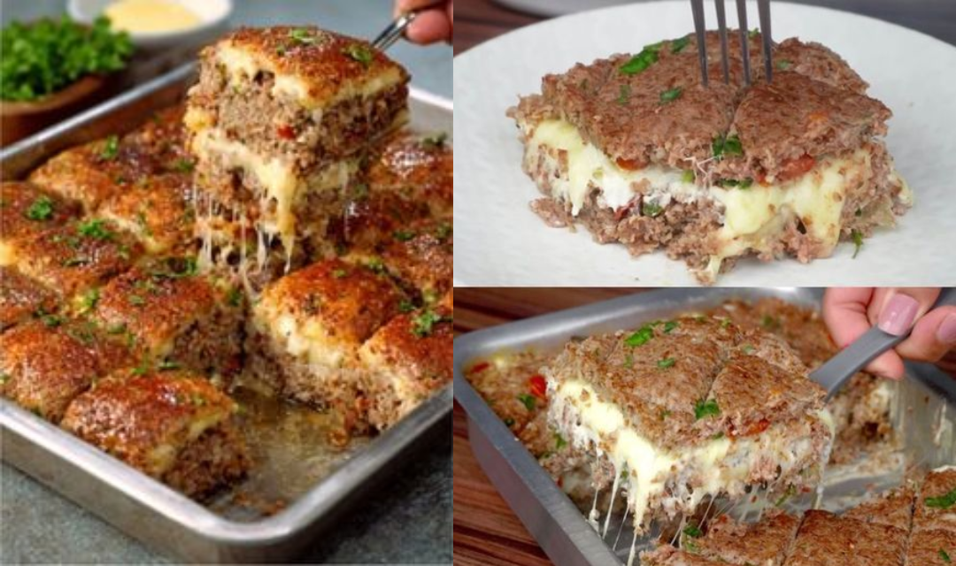 Preparei esse kibe de forno recheado com queijo e ele some da mesa antes de esfriar