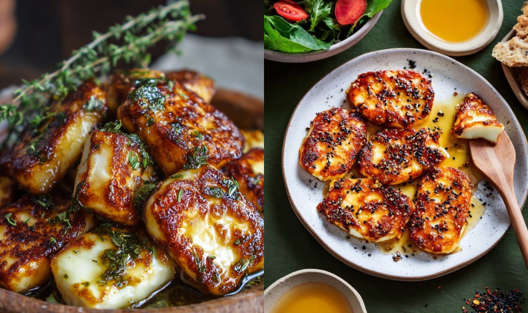 Fiz esse Halloumi crocante na frigideira com só 3 ingredientes e me senti uma chef de restaurante