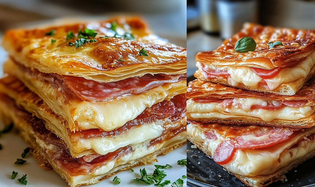 Fiz esses Quadrados de Sanduíche Italiano e todo mundo achou que era coisa de restaurante chique