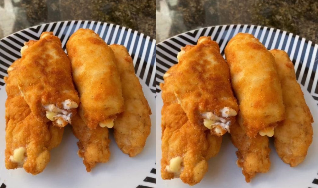 Quando faço esse charutinho de frango, ninguém acredita que é tão simples