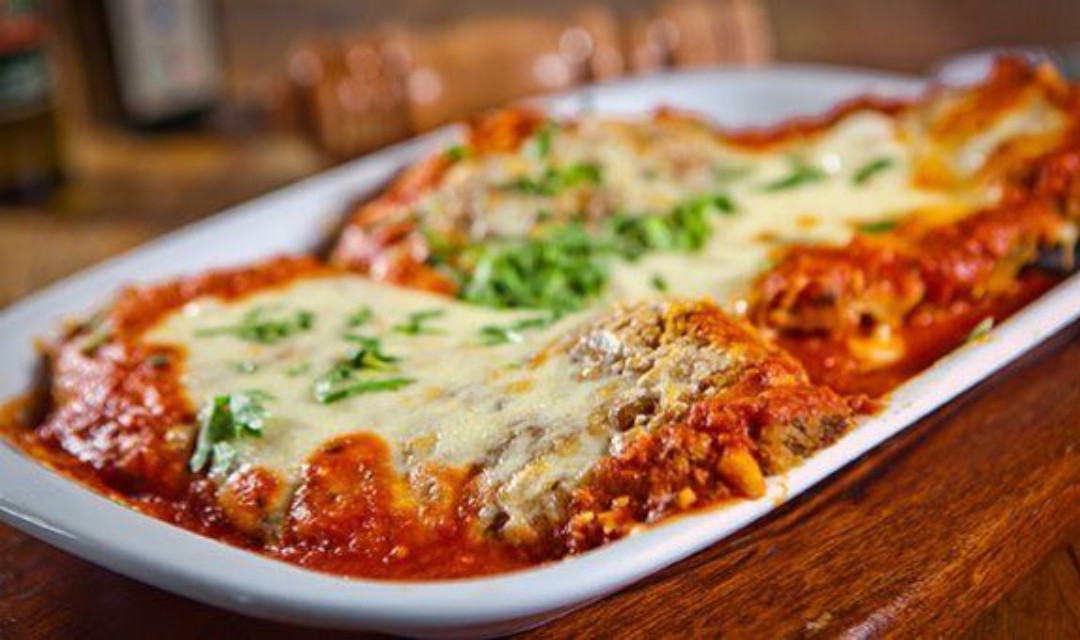 Quando faço esse Bife à Parmegiana, ninguém quer saber de dieta