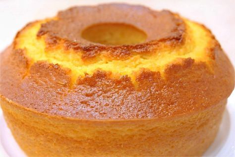 Bolo de Laranja Simples e Fofinho