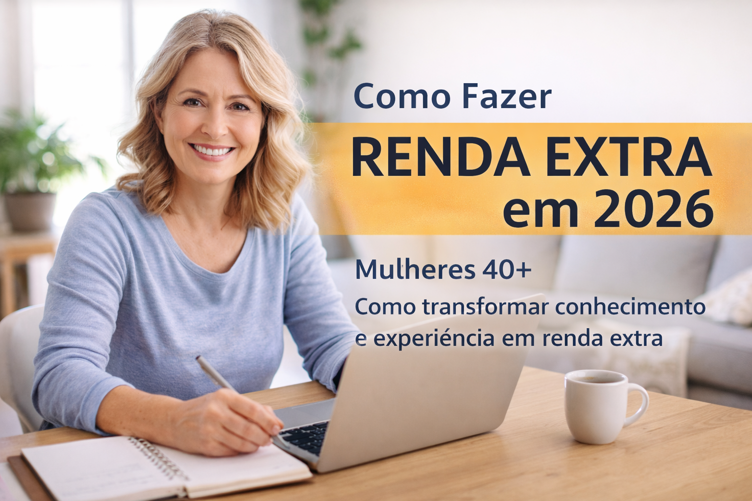 Mulheres Acima dos 40 em 2026: Como Fazer Renda Extra com Inteligência, Experiência e Liberdade