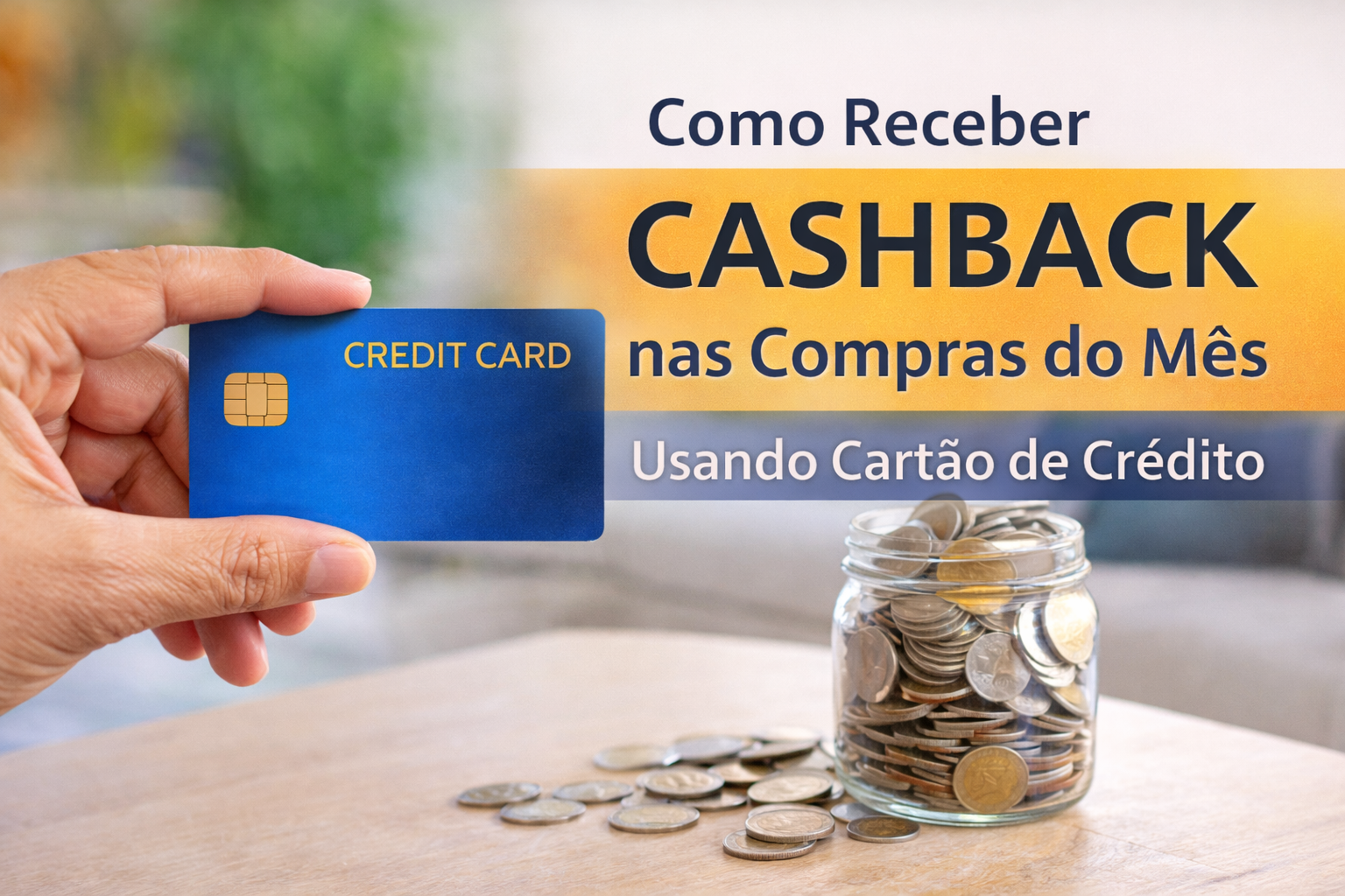 Como Receber Cashback nas Compras do Mês Usando Cartão de Crédito