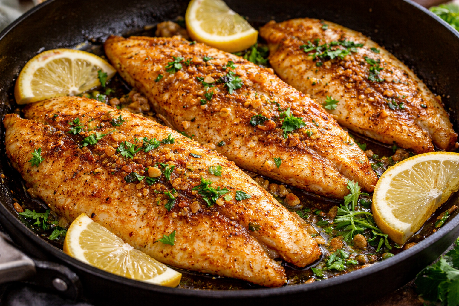 Fiz essa tilápia suculenta aqui em casa e todo mundo achou que foi comida de restaurante