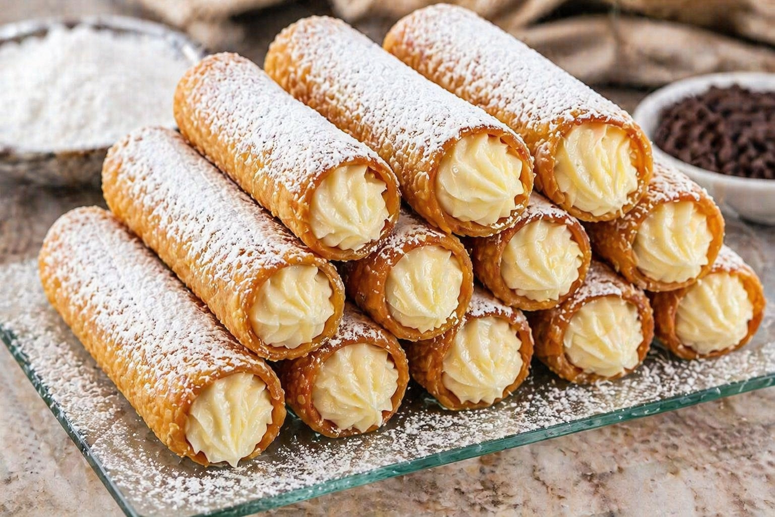 CANNOLI CASEIRO: Crocante por Fora, Cremoso por Dentro e Irresistível!