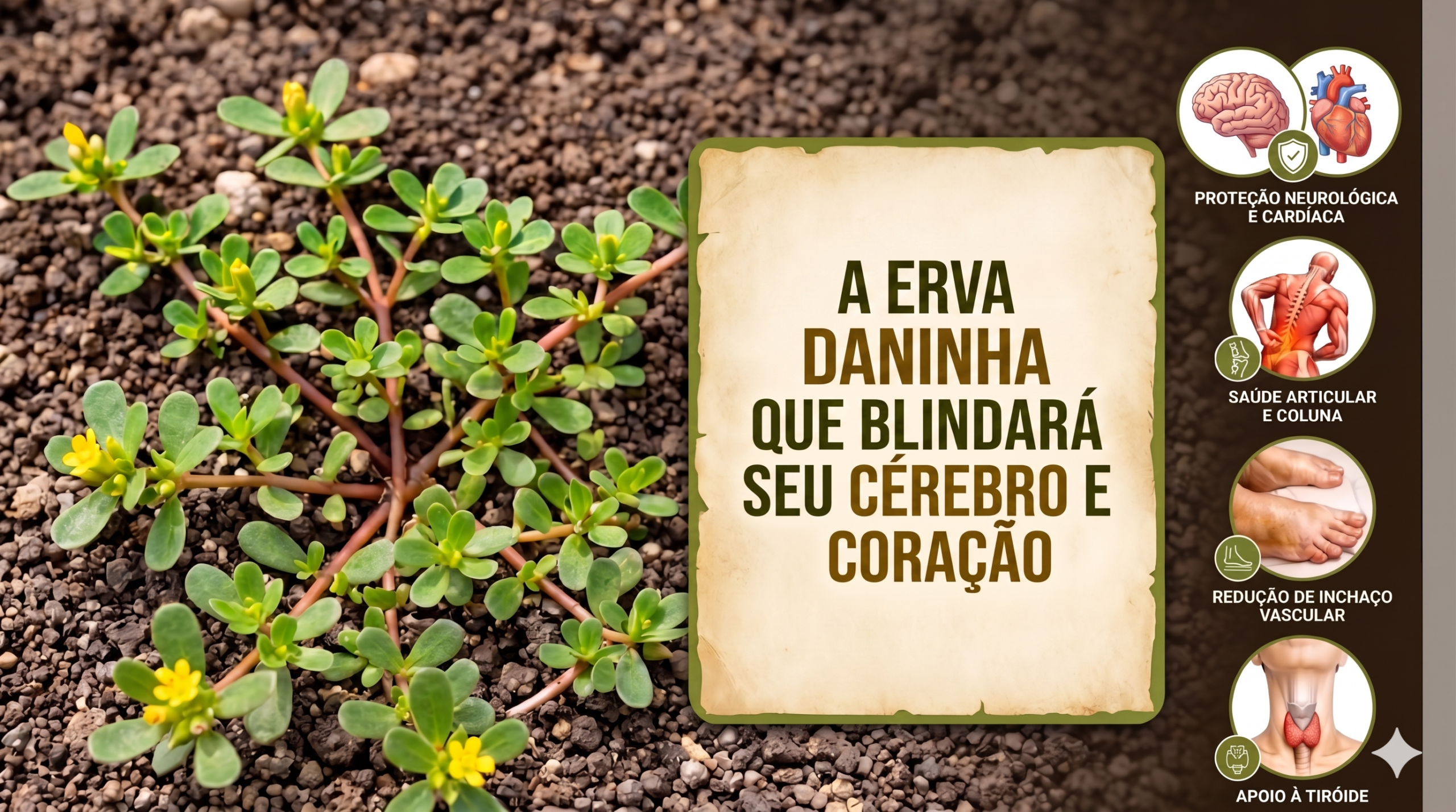 O Segredo Revelado: A 'Erva Daninha' que Blindará seu Cérebro e Coração