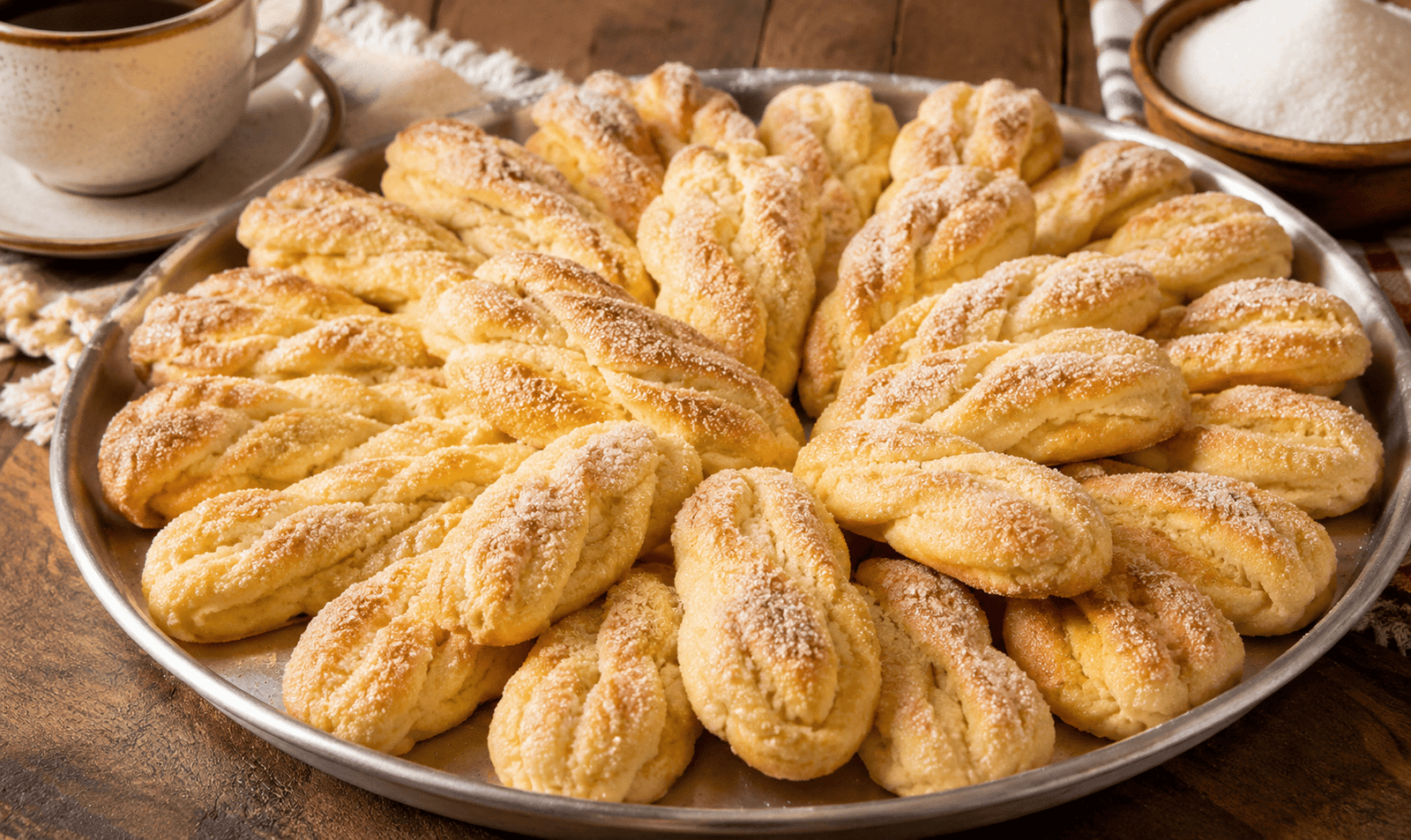 Biscoito de Trigo Caseiro: crocante por fora, macio por dentro e perfeito para acompanhar um café fresquinho