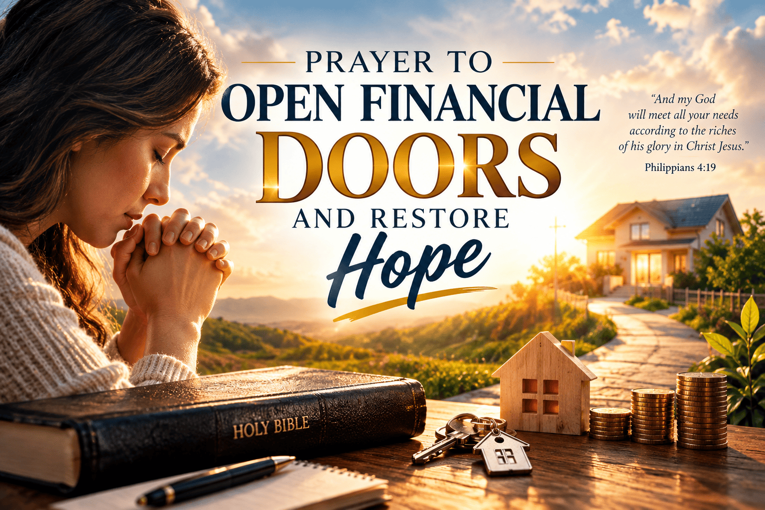 Prayer to Open Financial Doors and Restore Hope