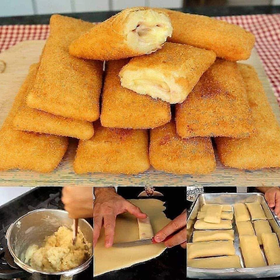 Fiz esse Cigarrete de Presunto e Queijo e foi impossível comer só um: crocante por fora e derretendo por dentro