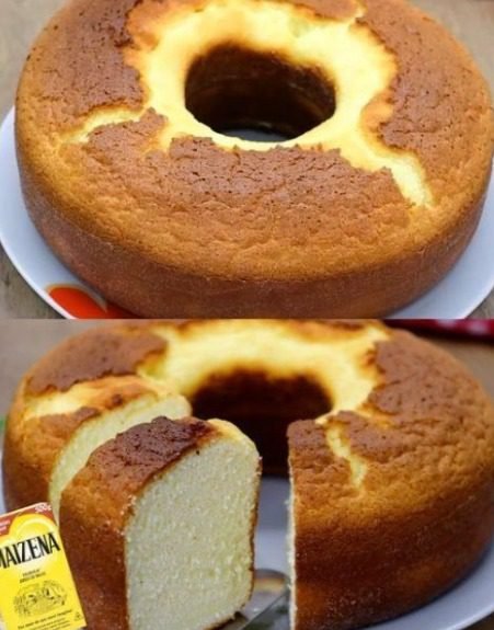Bolo Moça de Maizena: Aquela fatia de nuvem com sabor de infância que desmancha na boca